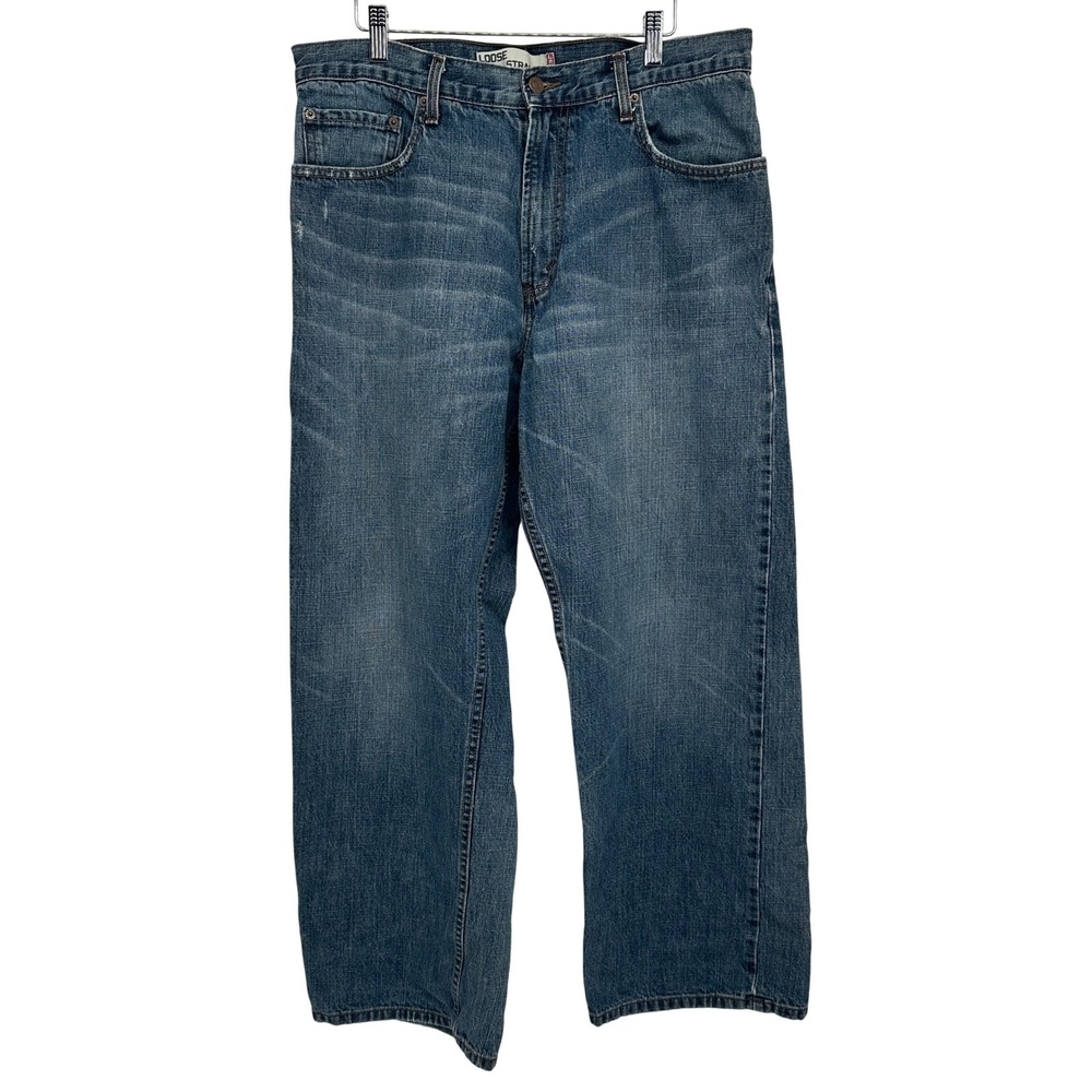 Levi's 569 Men's 34x30 Jeans Loose Straight Blue Denim Y2K Skater Baggy